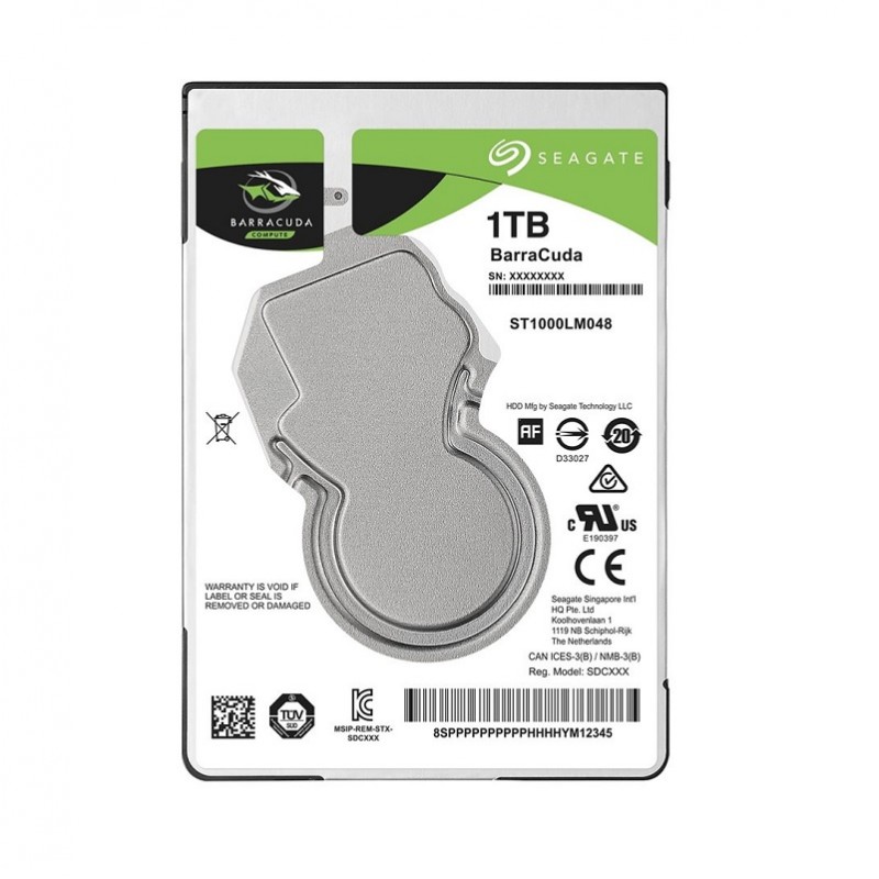 HDD 2,5" Seagate BarraCuda 128MB SATAIII 5.4k 1TB-5TB