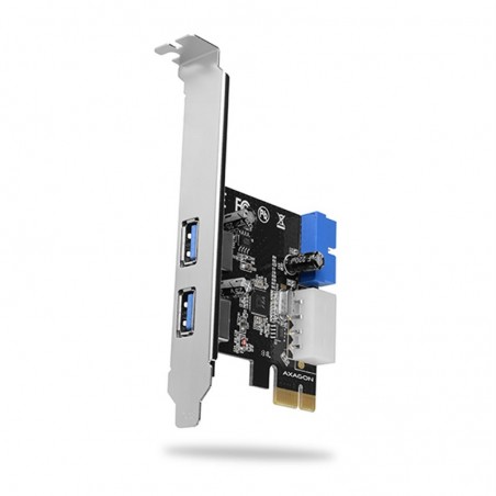 AXAGON PCEU-232VL, PCIe radič, 2+2x USB 3.2 Gen 1 port, UASP