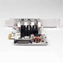 AXAGON PCEU-43VQ, HQ PCIe adapter 4x USB3.0, UASP