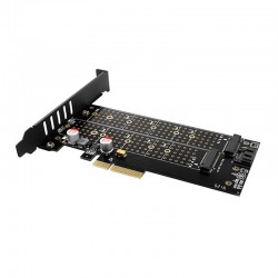 AXAGON PCEM2-DC, PCIe x4 - M.2 NVMe M-key + SATA B-key